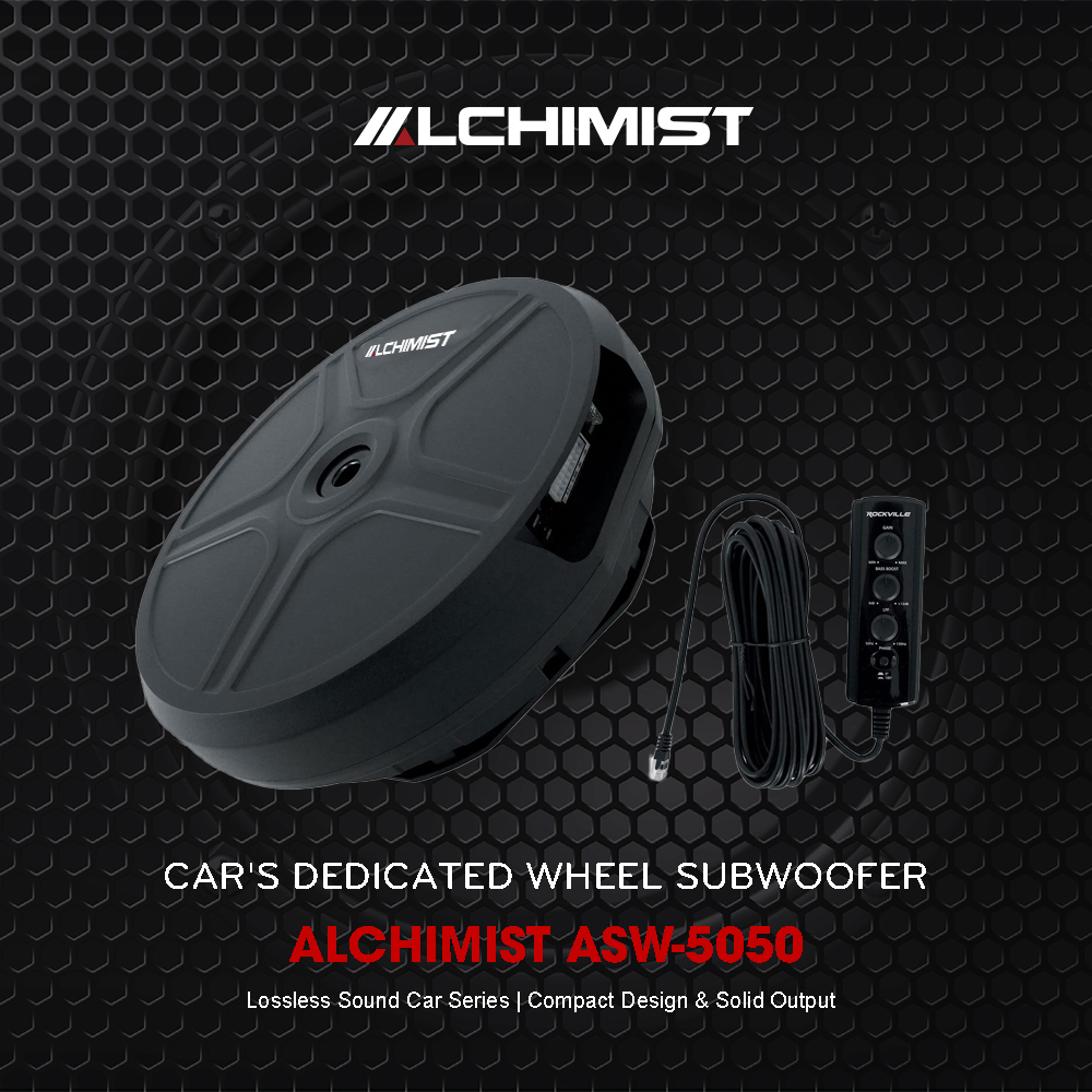 Alchimist ASW-5050 Tire Wheel Subwoofer intergrade DSP Class AB